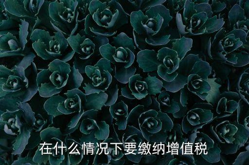 什么情況下5天交一次增值稅，什么情況下才應(yīng)該繳納增值稅呢