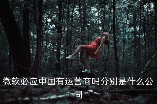 trendforce是什么公司，微軟必應(yīng)中國有運(yùn)營商嗎分別是什么公司
