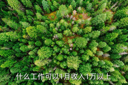 什么職業(yè)月入一萬(wàn)元，什么工作工資有一萬(wàn)左右