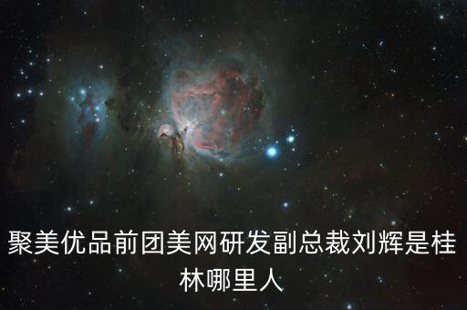 聚美劉輝為什么離開，聚美優(yōu)品前團美網(wǎng)研發(fā)副總裁劉輝是桂林哪里人