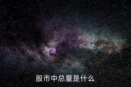 股票中的總量是什么意思，股票中的總量現(xiàn)量是什么意思