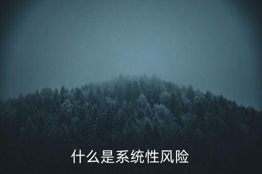 什么是系統(tǒng)性區(qū)域性風險，什么是系統(tǒng)性風險與區(qū)域性風險