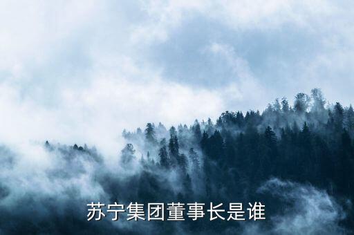 蘇寧集團(tuán)董事長是誰