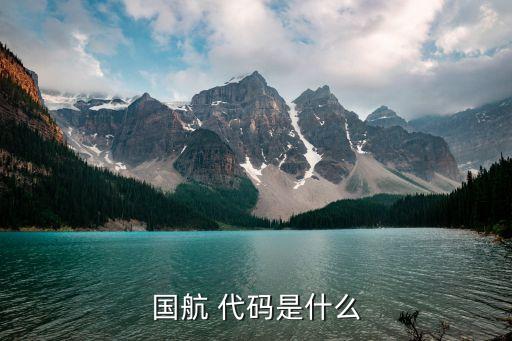 國航 代碼是什么