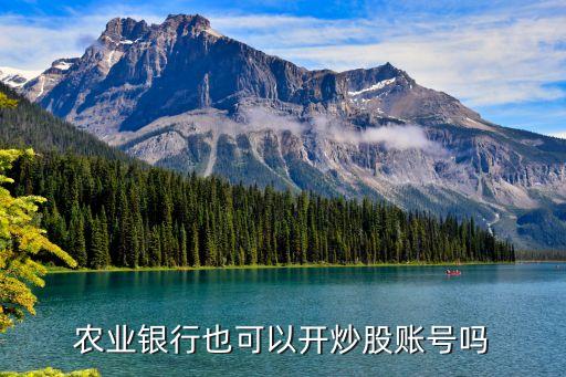 農(nóng)行股票開戶,個(gè)人去農(nóng)行開戶被拒絕