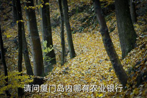 請問廈門島內(nèi)哪有農(nóng)業(yè)銀行
