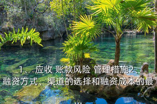 1、 應(yīng)收 賬款風(fēng)險(xiǎn) 管理措施2、融資方式、渠道的選擇和融資成本的最...