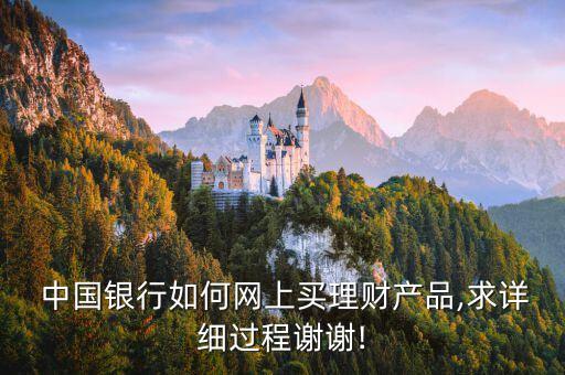  中國(guó)銀行如何網(wǎng)上買理財(cái)產(chǎn)品,求詳細(xì)過程謝謝!