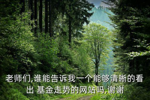 老師們,誰能告訴我一個(gè)能夠清晰的看出 基金走勢的網(wǎng)站嗎,謝謝