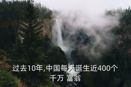 中國千萬富翁的人數