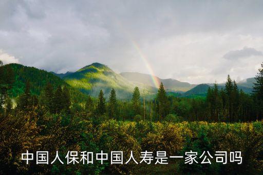 中國(guó)人保和中國(guó)人壽是一家公司嗎