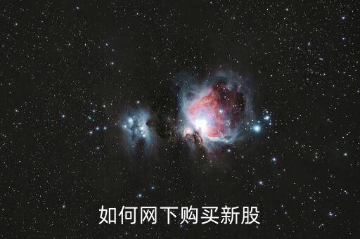 如何網(wǎng)下購(gòu)買新股