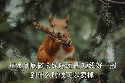  基金到底做長(zhǎng)線好還是 短線好一般到什么時(shí)候可以賣掉