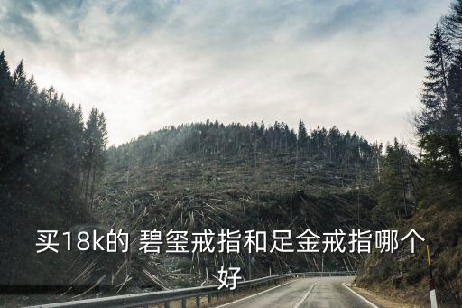 買(mǎi)18k的 碧璽戒指和足金戒指哪個(gè)好