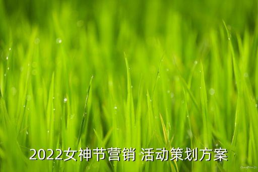 2022女神節(jié)營銷 活動(dòng)策劃方案