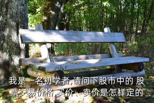 我是一名初學(xué)者,請問下股市中的 股票交易價(jià)格,買價(jià)、賣價(jià)是怎樣定的