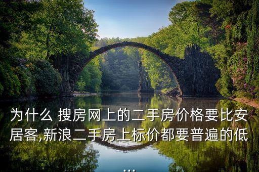 為什么 搜房網(wǎng)上的二手房價格要比安居客,新浪二手房上標(biāo)價都要普遍的低...