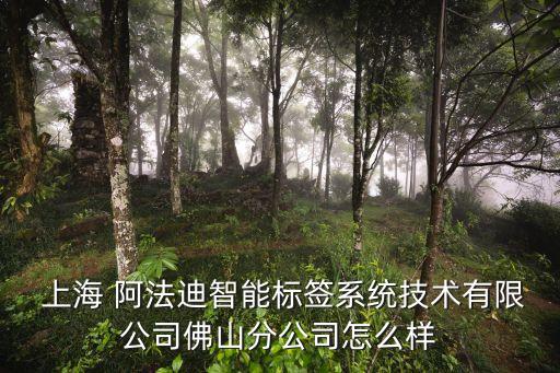  上海 阿法迪智能標簽系統(tǒng)技術(shù)有限公司佛山分公司怎么樣