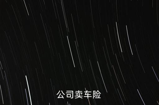 保險(xiǎn)公司賣車險(xiǎn)
