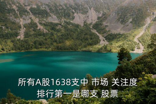 所有A股1638支中 市場 關(guān)注度排行第一是哪支 股票
