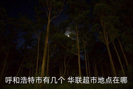 呼和浩特市有幾個(gè) 華聯(lián)超市地點(diǎn)在哪