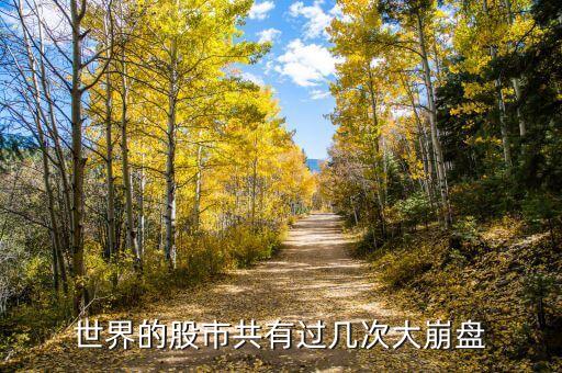世界的股市共有過(guò)幾次大崩盤