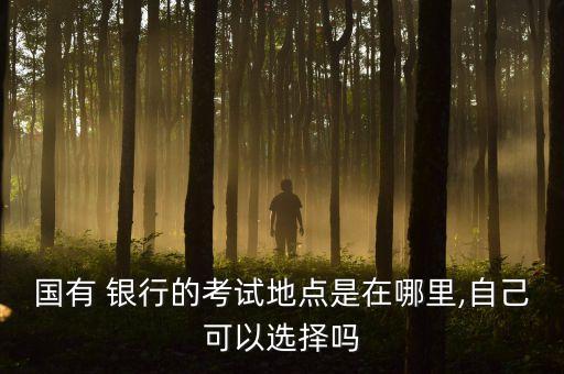 國有 銀行的考試地點(diǎn)是在哪里,自己可以選擇嗎