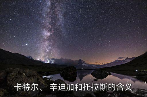 卡特爾、 辛迪加和托拉斯的含義
