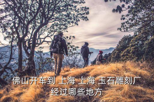 佛山開車到 上海 上海 玉石雕刻廠經過哪些地方