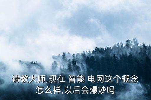 請教大師,現(xiàn)在 智能 電網(wǎng)這個(gè)概念怎么樣,以后會爆炒嗎