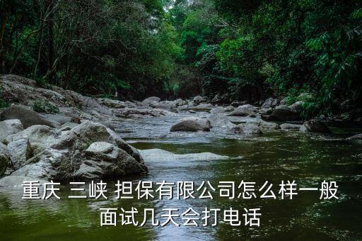 重慶 三峽 擔(dān)保有限公司怎么樣一般面試幾天會打電話