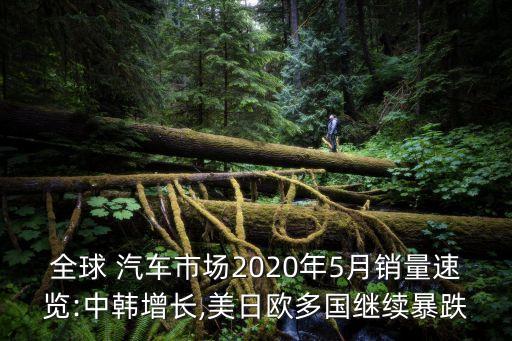 全球 汽車(chē)市場(chǎng)2020年5月銷(xiāo)量速覽:中韓增長(zhǎng),美日歐多國(guó)繼續(xù)暴跌