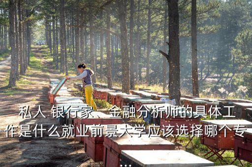  私人 銀行家、金融分析師的具體工作是什么就業(yè)前景大學應(yīng)該選擇哪個專...