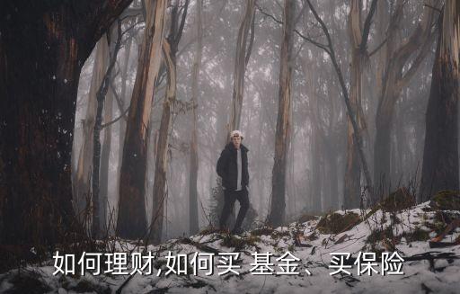 如何理財,如何買 基金、買保險