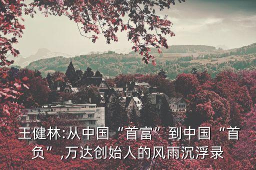  王健林:從中國“首富”到中國“首負”,萬達創(chuàng)始人的風雨沉浮錄