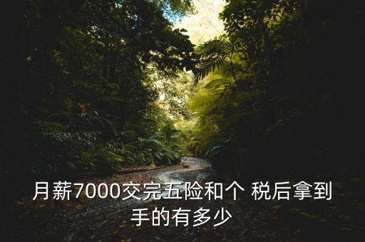 月薪7000交完五險(xiǎn)和個(gè) 稅后拿到手的有多少