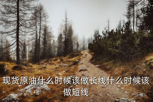 現(xiàn)貨原油什么時候該做長線什么時候該做短線