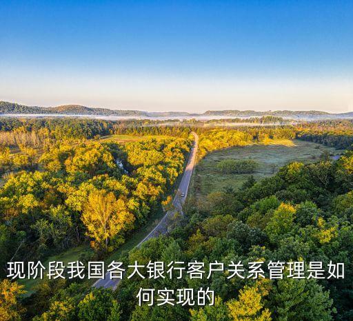 現(xiàn)階段我國各大銀行客戶關(guān)系管理是如何實現(xiàn)的