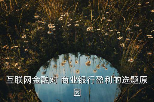 互聯(lián)網(wǎng)金融對(duì) 商業(yè)銀行盈利的選題原因