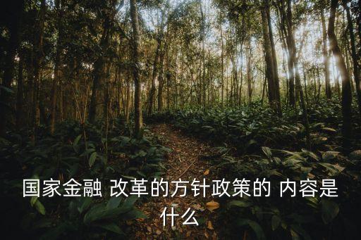國有銀行改革內容