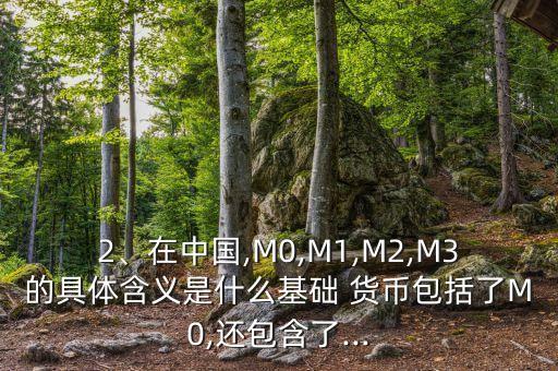 2、在中國(guó),M0,M1,M2,M3的具體含義是什么基礎(chǔ) 貨幣包括了M0,還包含了...