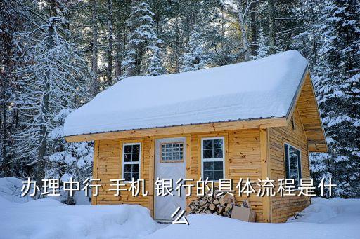 辦理中行 手機 銀行的具體流程是什么