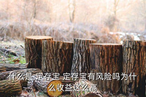 什么是 定存寶 定存寶有風(fēng)險(xiǎn)嗎為什么收益這么高