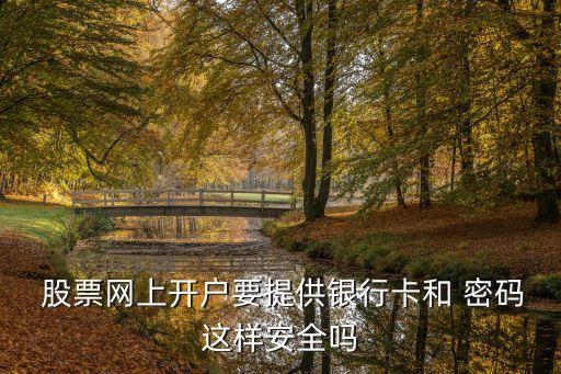 股票網上開戶要提供銀行卡和 密碼這樣安全嗎