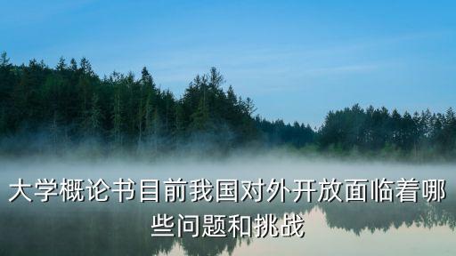 大學(xué)概論書目前我國對(duì)外開放面臨著哪些問題和挑戰(zhàn)