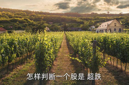 怎樣判斷一個股是 超跌