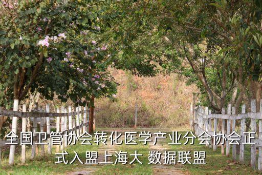 全國衛(wèi)管協(xié)會(huì)轉(zhuǎn)化醫(yī)學(xué)產(chǎn)業(yè)分會(huì)協(xié)會(huì)正式入盟上海大 數(shù)據(jù)聯(lián)盟