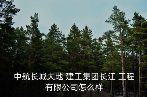  中航長城大地 建工集團(tuán)長江 工程 有限公司怎么樣