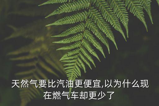  天然氣要比汽油更便宜,以為什么現(xiàn)在燃氣車卻更少了