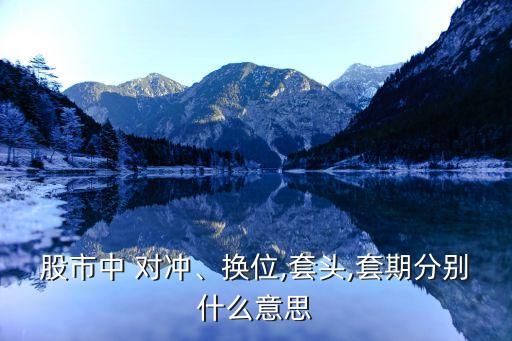 股市中 對沖、換位,套頭,套期分別什么意思